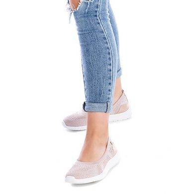 Women's Ballet Flats By XTI, Light Pink 141218N
