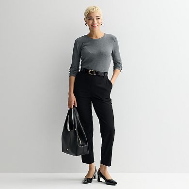 Women's Nine West Long Sleeve Crewneck Top