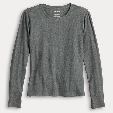 Women's Nine West Long Sleeve Crewneck Top