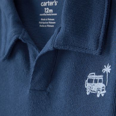 Toddler Boy Carter's 2-Piece Car Top & Shorts Set