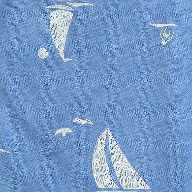 Toddler Boy Carter's 2-Piece Sailboat Top & Shorts Set