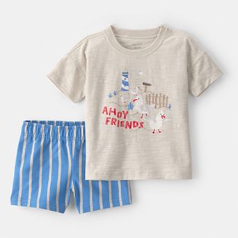 Toddler Boy Carter's 2 pc Seagull Top & Shorts Set
