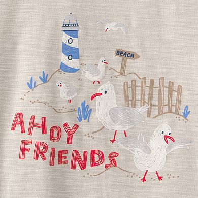 Toddler Boy Carter's 2-Piece Seagull Top & Shorts Set