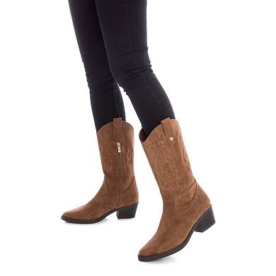 Women's Italian Western Suede Boots By XTI 143393