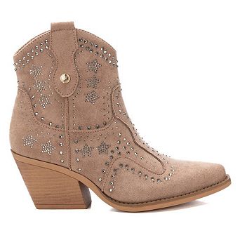 Women's Italian Western Suede Booties By XTI 143748