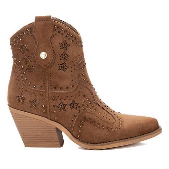Women's Italian Western Suede Booties By XTI 143748