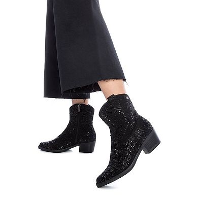 Women's Italian Western Suede Booties By XTI 143116