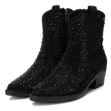 Women's Italian Western Suede Booties By XTI 143116