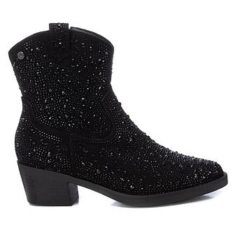 Women's Italian Western Suede Booties By XTI 143116