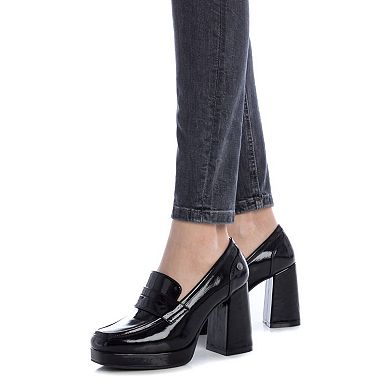 Women's Patent Leather Heeled Moccasins By XTI 143457