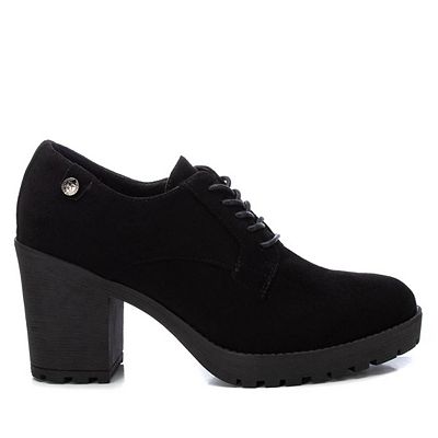 Women's Heeled Lace-Up Suede Oxfords By XTI 143514