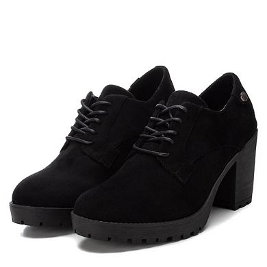 Women's Heeled Lace-Up Suede Oxfords By XTI 143514