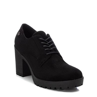 Women's Heeled Lace-Up Suede Oxfords By XTI 143514
