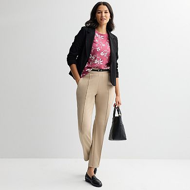 Women's Croft & Barrow® Gold Button Sweatshirt