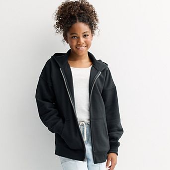 Girls 6-20 SO® Oversized Zip Front Hoodie in Regular & Plus Size