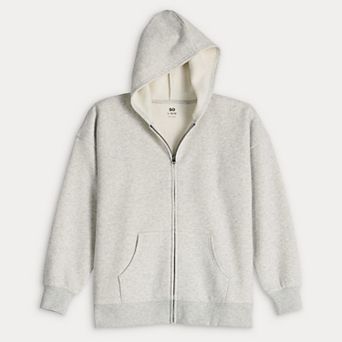 Girls 6-20 SO® Oversized Zip Front Hoodie in Regular & Plus Size
