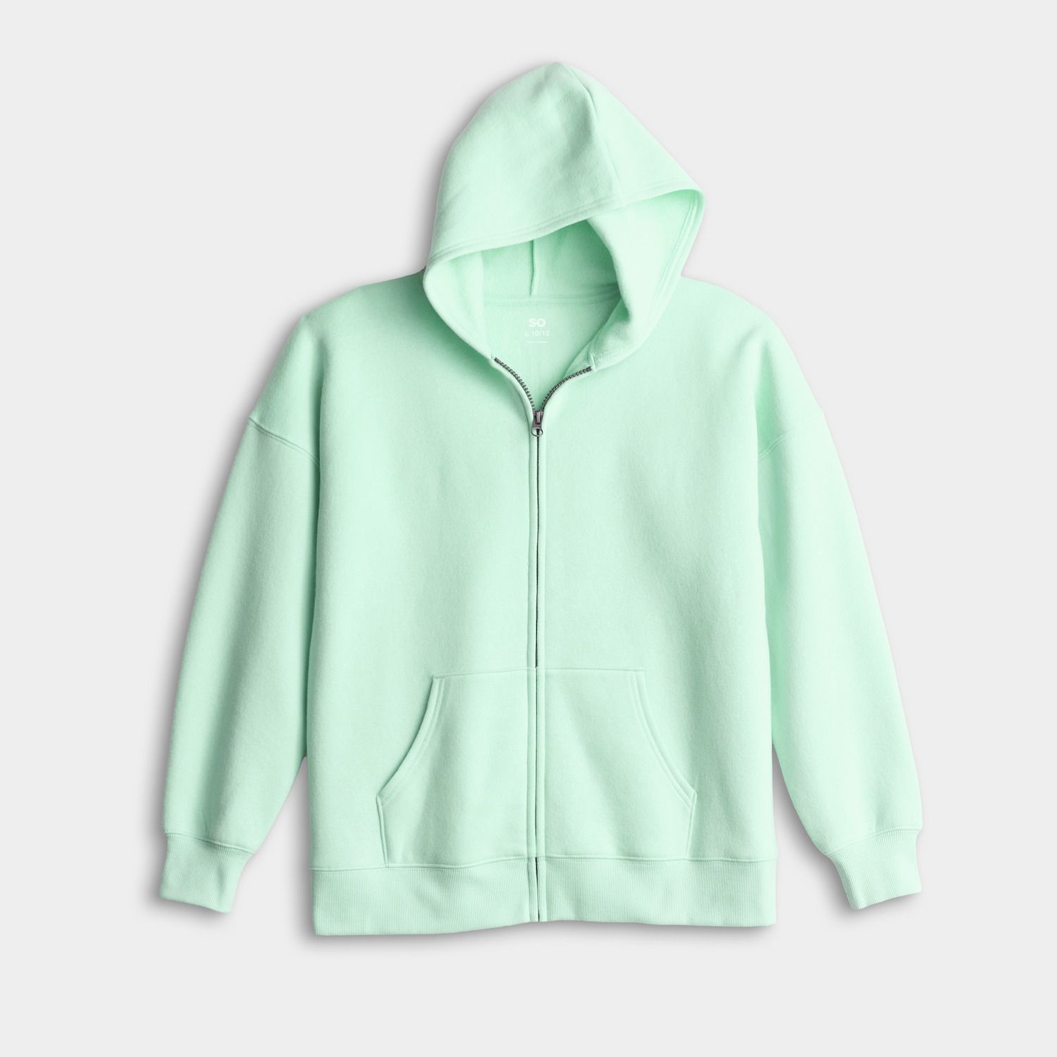 Girls 6-20 SO® Oversized Zip Front Hoodie in Regular & Plus Size