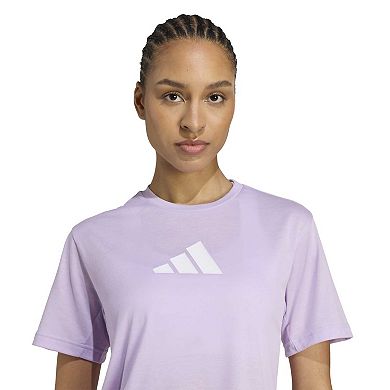 Women's adidas Essentials Workout Big Logo Graphic Tee