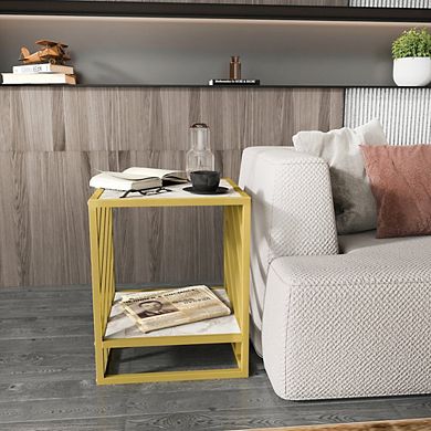 Norm Side Table - Ephesus Gold