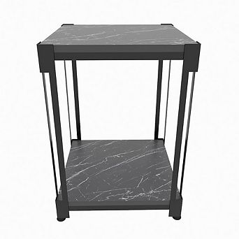 Decorotika Zenas Side End Table - Bendire Black