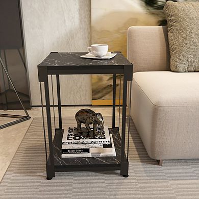 Decorotika Zenas Side End Table - Bendire Black
