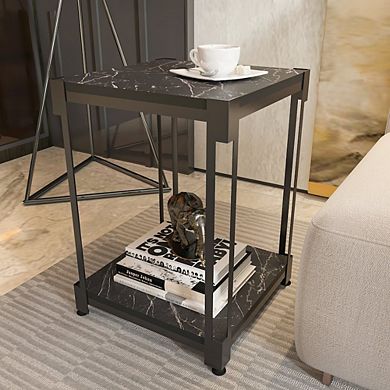 Decorotika Zenas Side End Table - Bendire Black