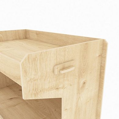 Fesa Natural Oak Finish Bookcase Bookcshef Magazine Rack