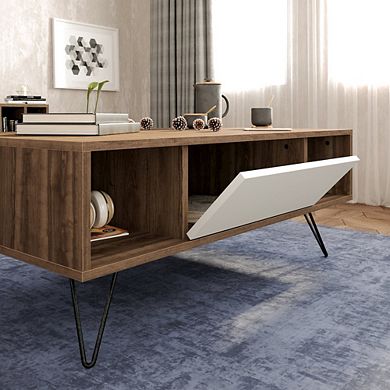 Mistico Coffee Table - Walnut & White