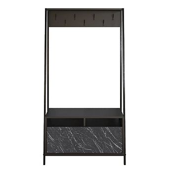 Devin Hall Tree - Black & Bendire