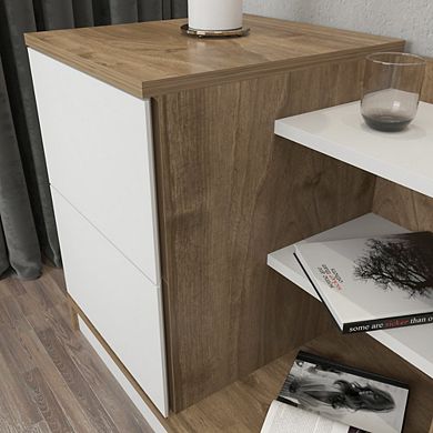Decorotika Rena Nightstand White Walnut