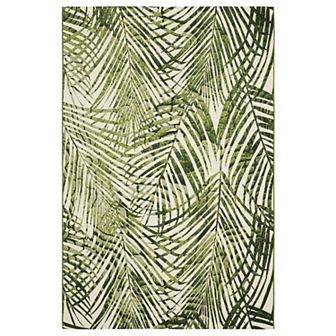 StyleHaven Negril Layered Tropical Palm Leaves Rug