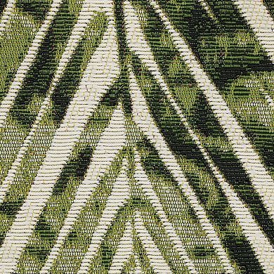 StyleHaven Negril Layered Tropical Palm Leaves Rug