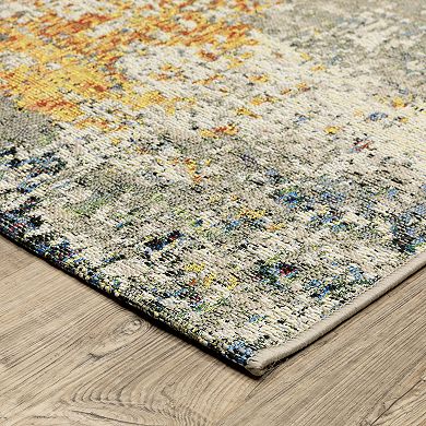 StyleHaven Distressed Elements Abstract Rug