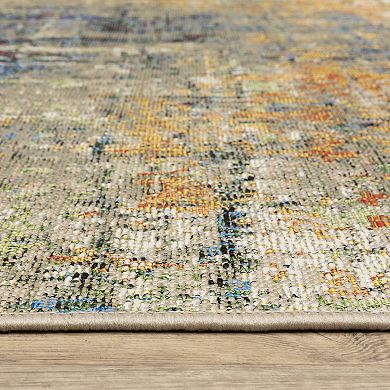StyleHaven Distressed Elements Abstract Rug