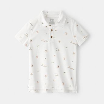 Toddler Boys Carter’s Easter Bunny Graphic Polo Shirt