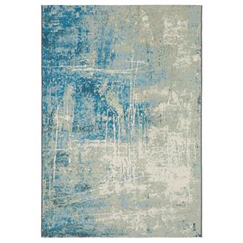 StyleHaven Distressed Glacial Abstract Rug
