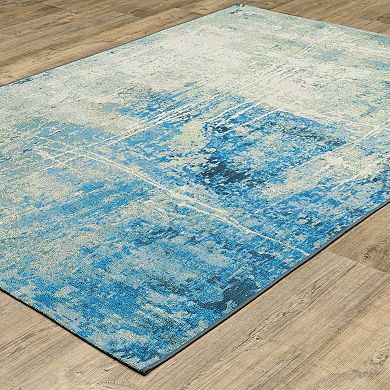 StyleHaven Distressed Glacial Abstract Rug