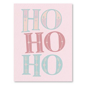 COURTSIDE MARKET Ho Ho Ho Canvas Wall Art