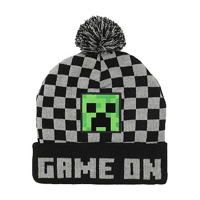 Boys 4-20 Minecraft 2-pc. Creeper Hat & Gloves Set