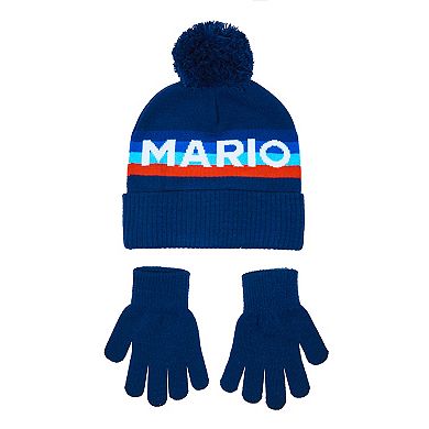 Boys 4-20 Super Mario Bros. 2-pc. Hat & Gloves Set