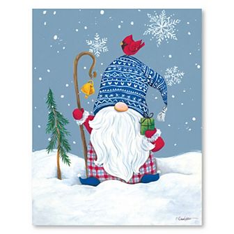 COURTSIDE MARKET Winter Gnome Canvas Wall Art