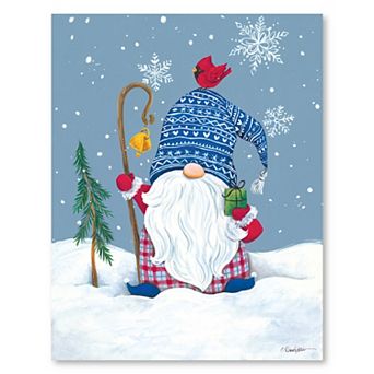 COURTSIDE MARKET Winter Gnome Canvas Wall Art