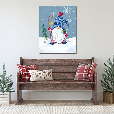 COURTSIDE MARKET Winter Gnome Canvas Wall Art
