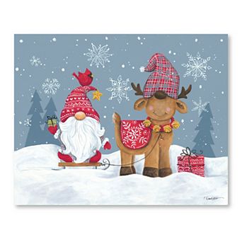 COURTSIDE MARKET Winter Gnome II Canvas Wall Art