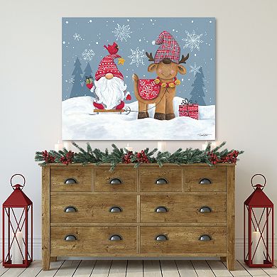 COURTSIDE MARKET Winter Gnome II Canvas Wall Art
