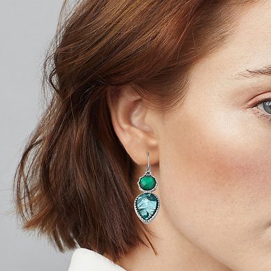 Simply Vera Vera Wang Gemstone Double Drop Earrings