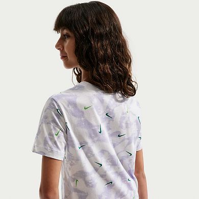 Kids 8-20 Nike Allover Swoosh Print Graphic T-Shirt