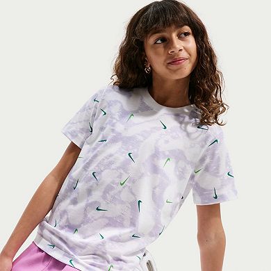 Kids 8-20 Nike Allover Swoosh Print Graphic T-Shirt