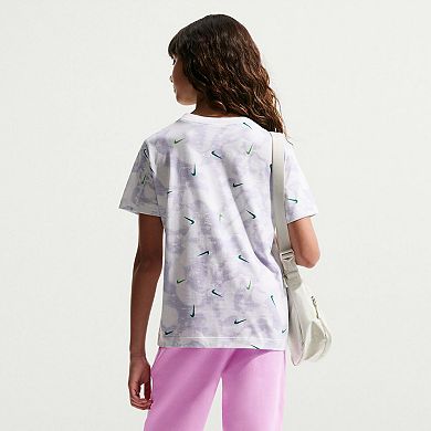 Kids 8-20 Nike Allover Swoosh Print Graphic T-Shirt