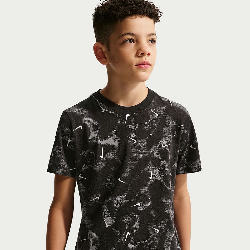Kids 8-20 Nike Allover Swoosh Print Graphic T-Shirt, Boy's, 